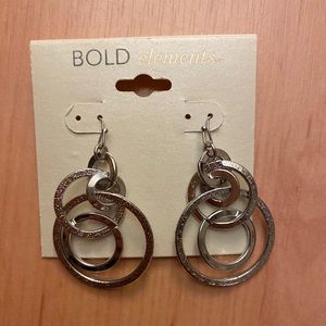 Silver dangly earrings - NEVER WORN